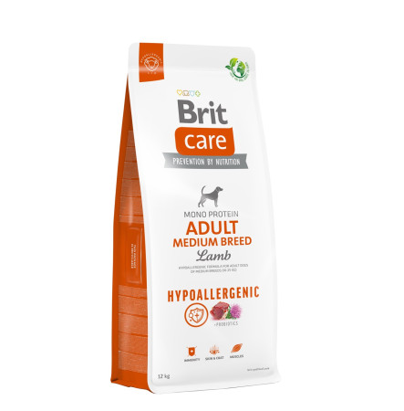 Brit Care Hypoallergenic Adult Medium Breed Lamb 12 кг